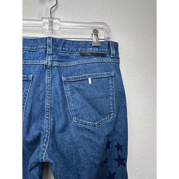 Stella McCartney Star Appliqué Jeans Blue Women’s US 28 Straight - Picture 8 of 16